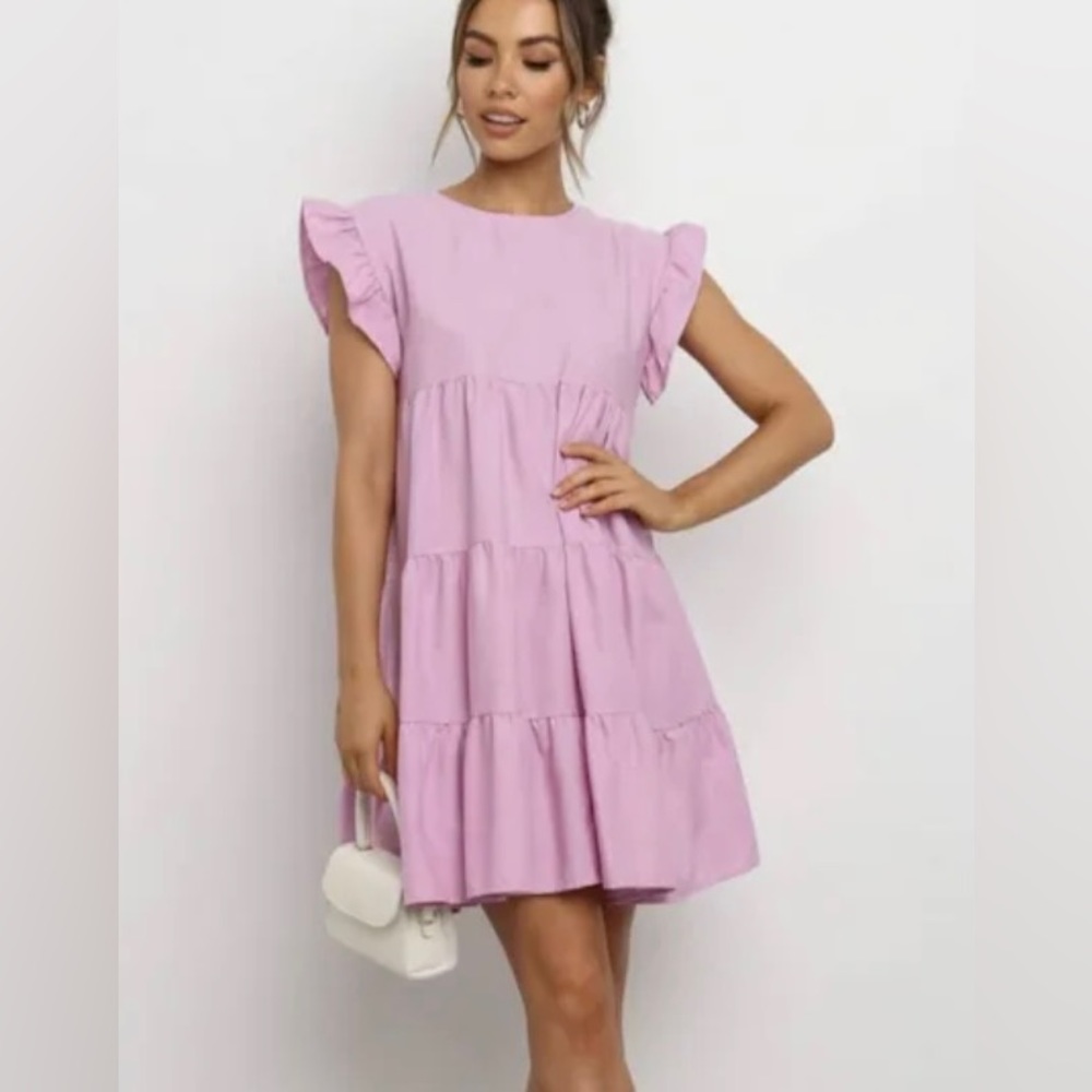 Petal and Pup - Lilac Babydoll Dress - Size 2 US